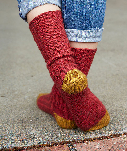 A Churchmouse Yarns and Teas Pattern - Oxford Socks (PDF)