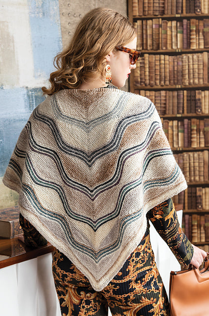 A Noro Silk Garden Sock Pattern -  Steely Waves (PDF)