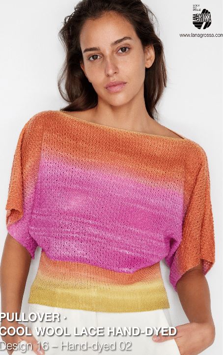 A Cool Wool Lace Hand-Dyed Pattern - Knit Pullover (PDF)