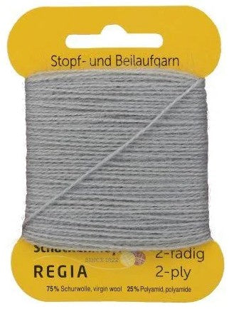 Regia 2-Ply Darning/Reinforcement Thread - Grey Mix (Color #2929)