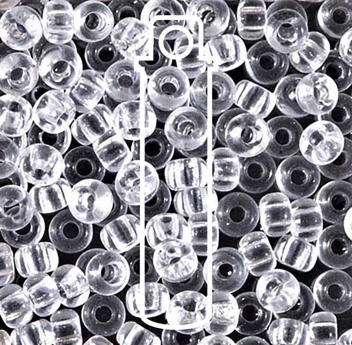 Miyuki Japanese Seed Beads Size 6/0 - Crystal (Color #9131)