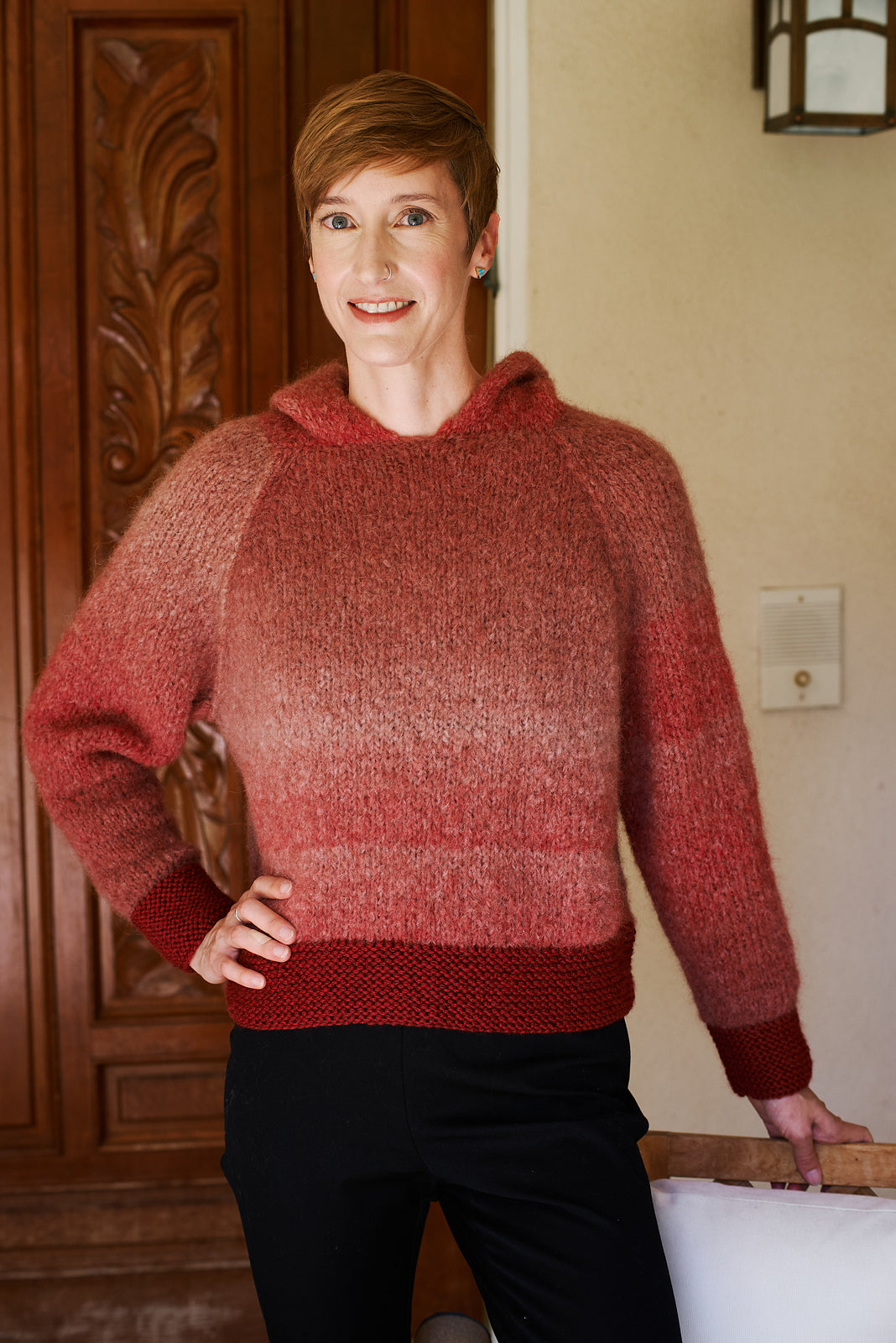 A Lana Grossa Avio & Cool Merino Big Pattern - #6700D - Raglan Hooded Pullover (PDF)