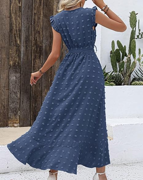 New w/ Tags BTFBM Women's Boho Ruffled Maxi Dress Size XL