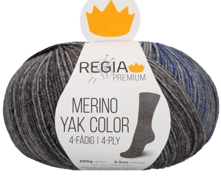 Regia Merino Yak Color - Stormy Skies (Color #8516) - TEN SKEIN BAG