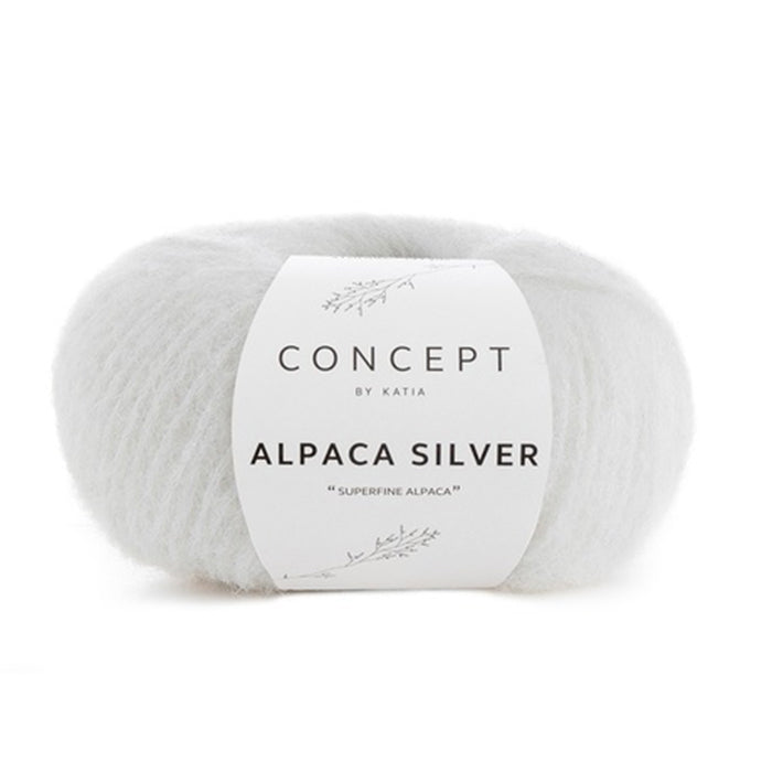 Katia Concept Alpaca Silver - Off White Silver (Color #250)