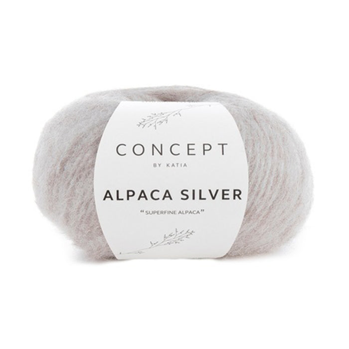 Katia Concept Alpaca Silver - Beige Silver (Color #251) Knitting and Crochet yarn on sale at Little Knits