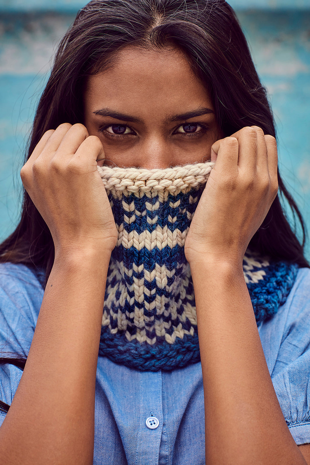 A FREE Amano Mamacha Pattern - Mamacha Lattice Cowl (PDF)