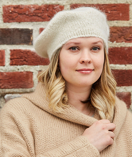 A Churchmouse Yarns and Teas Pattern - Studio Beret (PDF) Knitting Pattern on sale at Little Knits