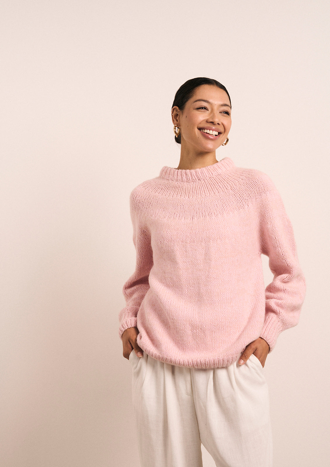 A Mode at Rowan Alpaca Haze Pattern - Sigrid Pullover (PDF)