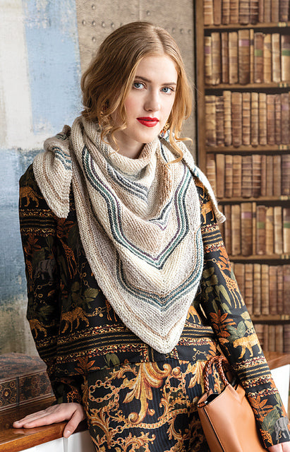 A Noro Silk Garden Sock Pattern -  Steely Waves (PDF)knitting pattern on sale at Little Knits