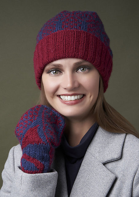 A Rowan Alpaca Soft DK Pattern - Kongle Hat (PDF)knitting pattern on sale at Little Knits