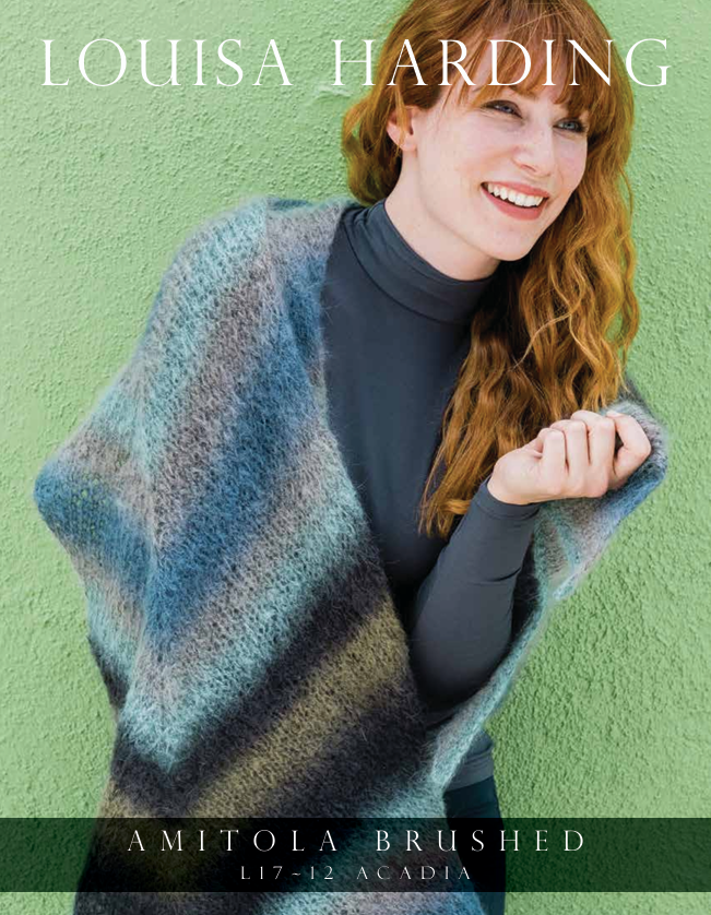 A Louisa Harding Amitola Brushed Pattern - Acadia Shawl (PDF)