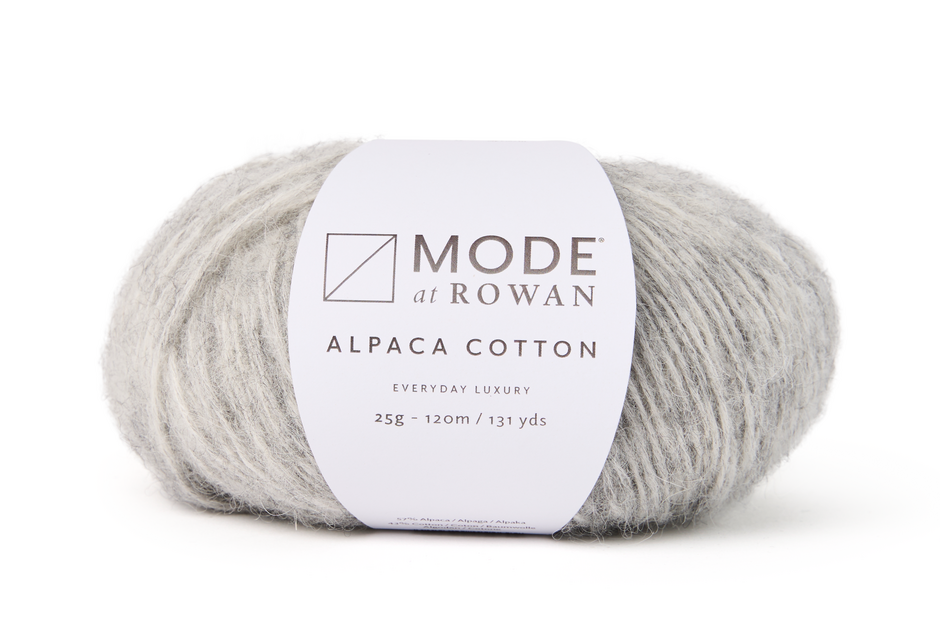 Mode at Rowan Alpaca Cotton - Feather Grey Melange (Color #13) Lot 193013