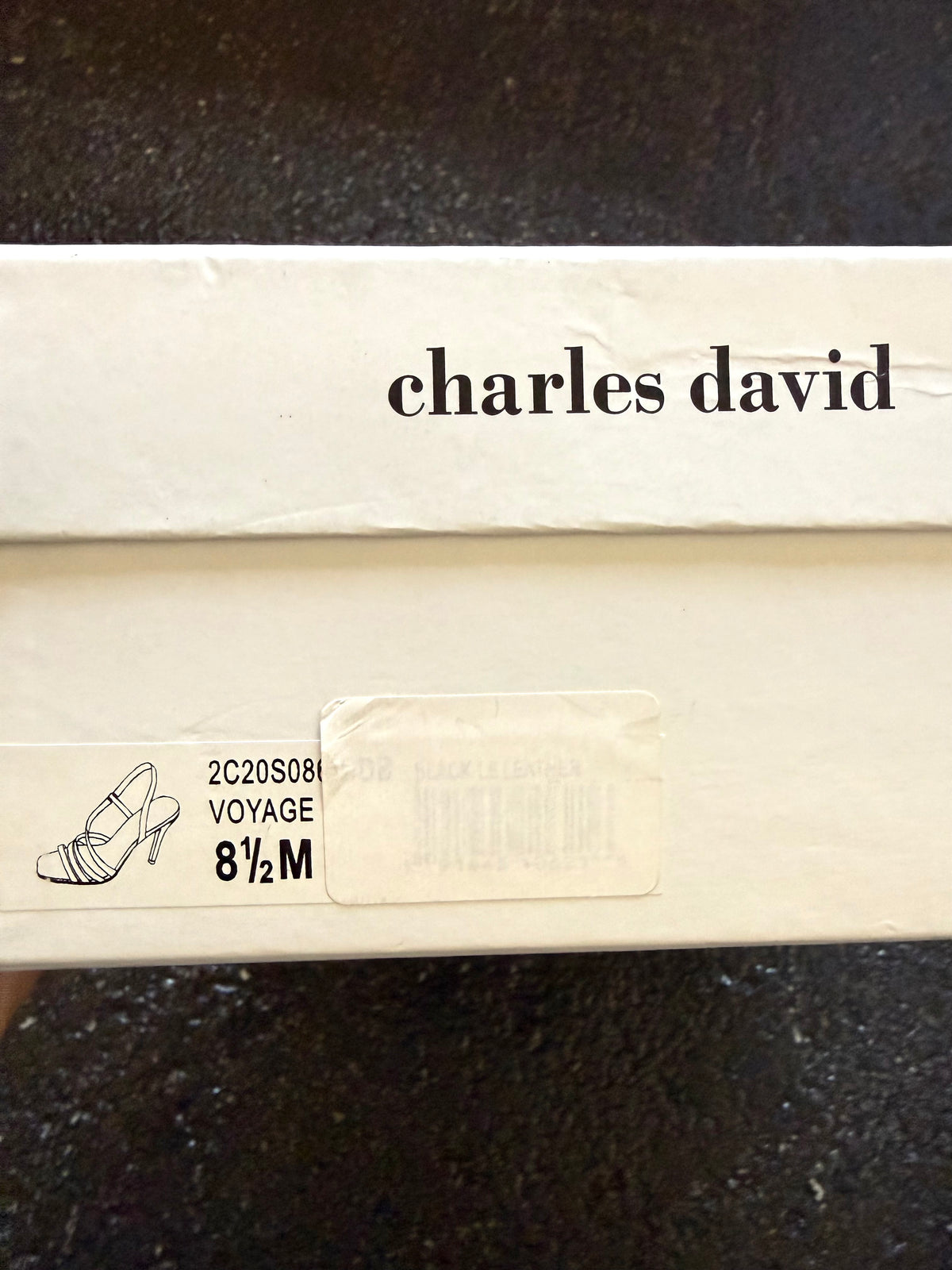 New in Box, Charles David Voyage Sandals, Size US 8.5, Black