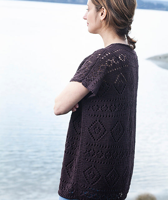 A Churchmouse Yarns and Teas Pattern - Boxy Lace Tee (PDF)