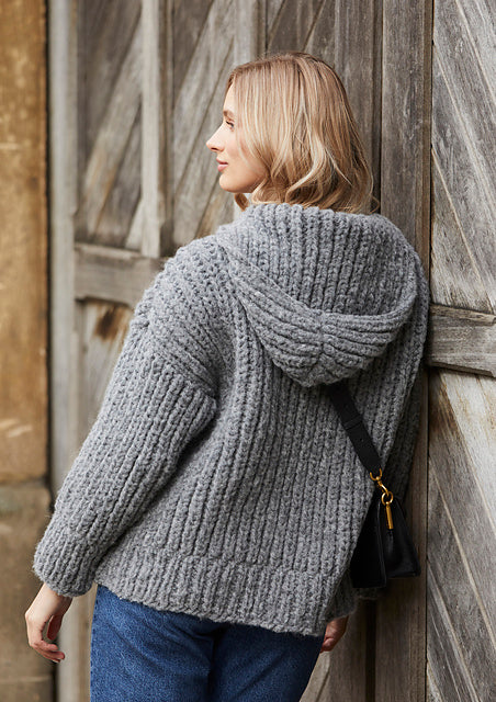 A Rowan Brushed Fleece Pattern - Brioche Jacket (PDF)