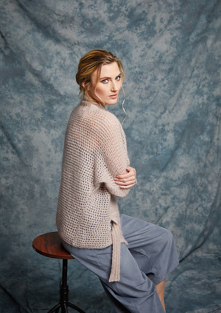 A Rowan Kidsilk Haze & Fine Lace Pattern -Capsicum (PDF)