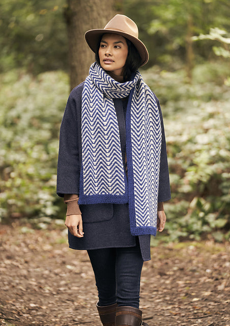 A Rowan Kid Classic Pattern -  Chevron Scarf (PDF)