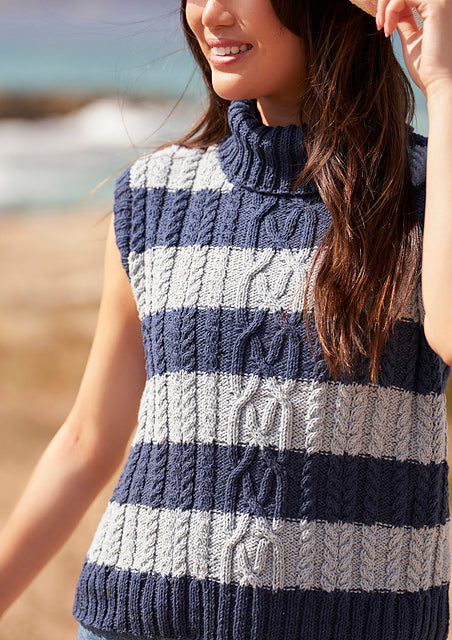 A Rowan Denim Revive Pattern - Cockle Vest (PDF)