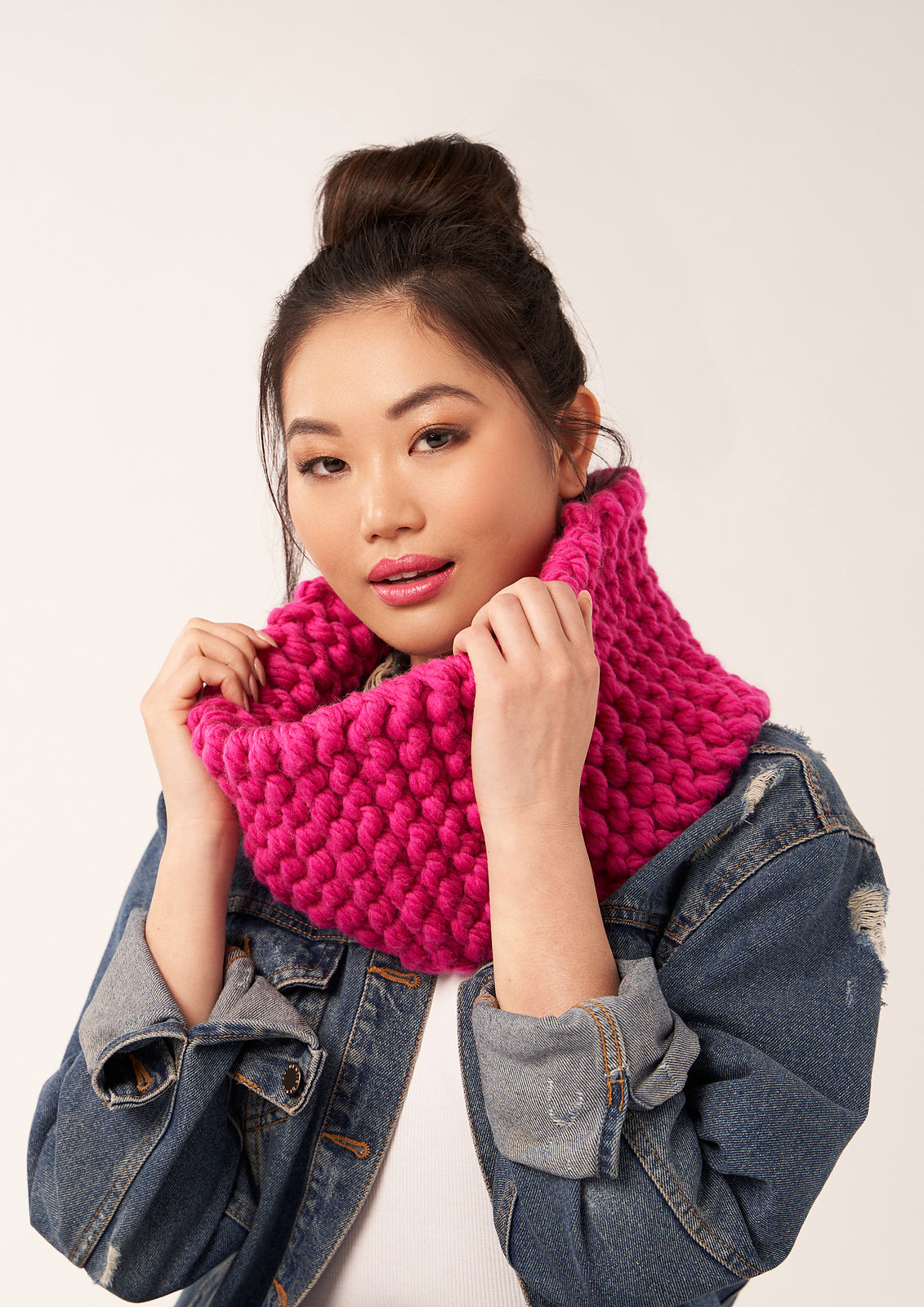A Rowan BIG Big Wool Pattern - Coconut Snood (PDF)