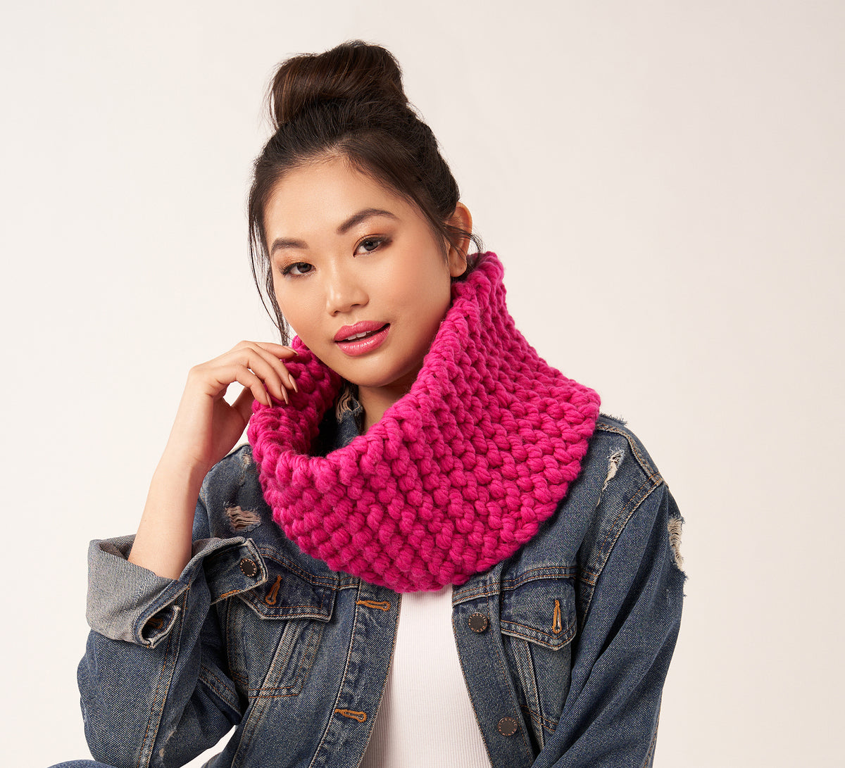 A Rowan BIG Big Wool Pattern - Coconut Snood (PDF)