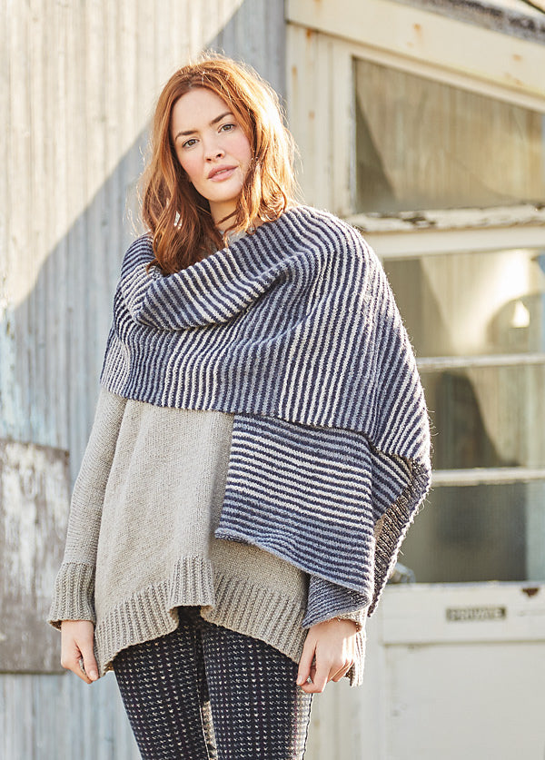 A Rowan Felted Tweed Colour Pattern - Corinthian Wrap (PDF)