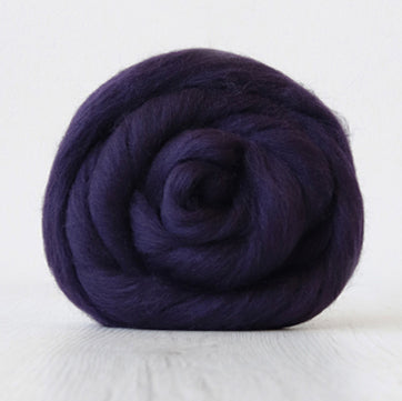 DHG Corriedale Wool Tops - Classic Collection - Blackberry - 100g (3.5oz)