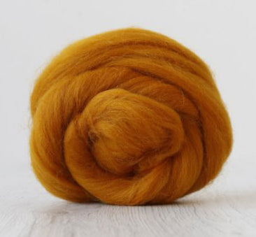 DHG Corriedale Wool Tops - Classic Collection - Saffron - 100g (3.5oz)