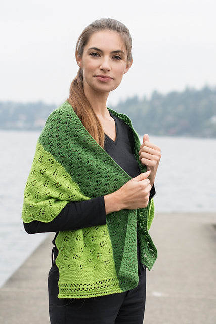A FREE Cascade 220 Fingering Pattern - Leafy Transitions (PDF)