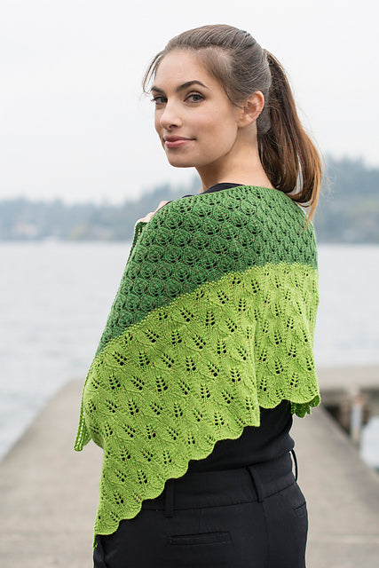 A FREE Cascade 220 Fingering Pattern - Leafy Transitions (PDF)
