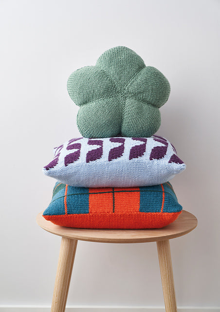 A Rowan Pure Wool Superwash Worsted Pattern - Floral Fever Cushion (PDF)