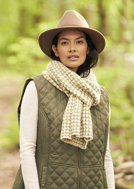 A Rowan Alpaca Classic Pattern -  Houndstooth Scarf (PDF)