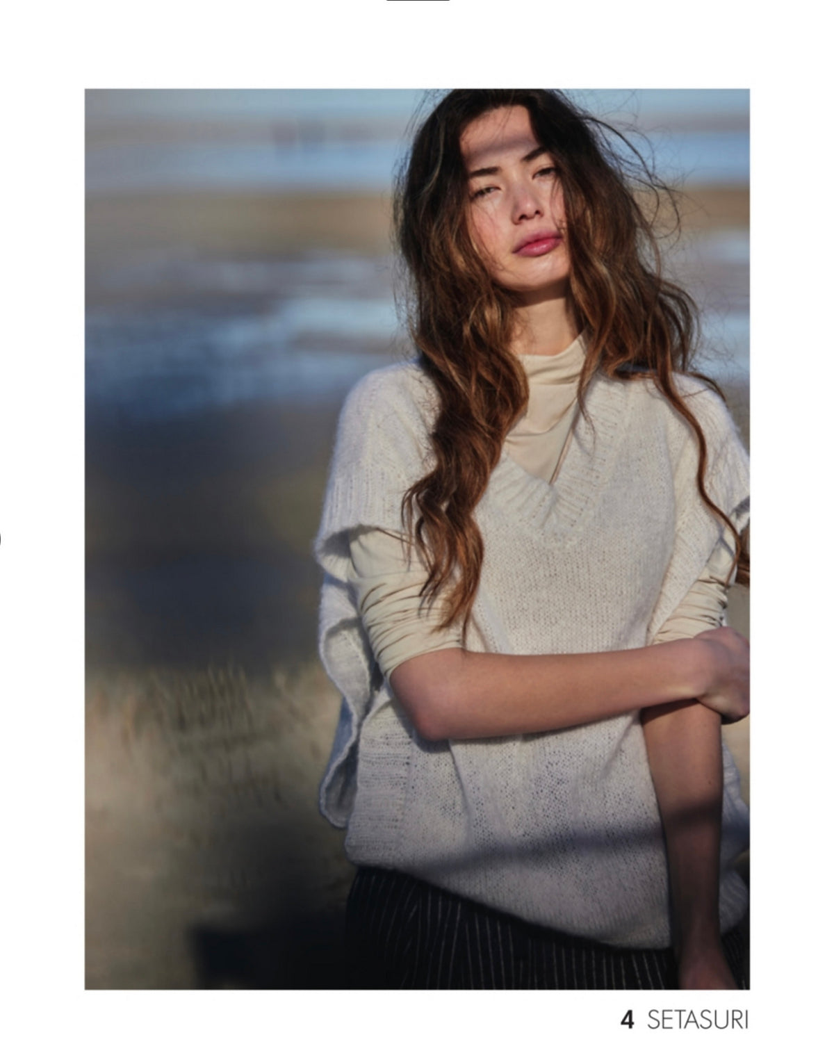 A Lana Grossa Setasuri Pattern - Deep V Shell (PDF)