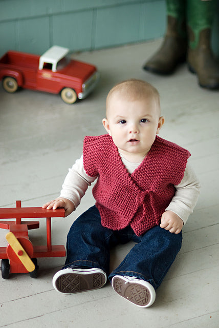 A Churchmouse Yarns and Teas Pattern - Easy Peasy Baby Jacket (PDF)