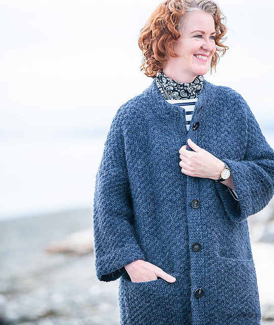 A Churchmouse Yarns and Teas Pattern - Car Coat (PDF)