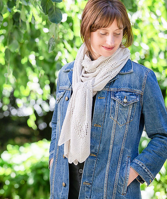A Churchmouse Yarns and Teas Pattern - Chevron Lace Wrap and Scarf (PDF)