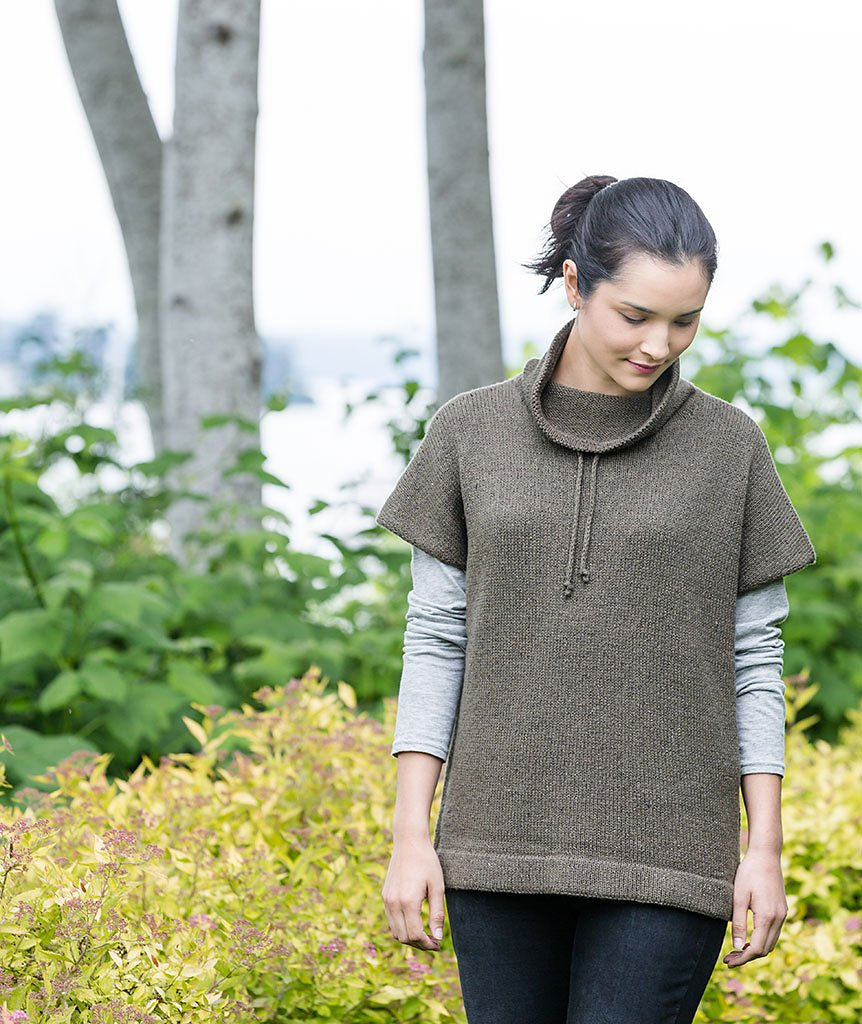 A Churchmouse Yarns and Teas Pattern - Funnel Neck Pullover (PDF)