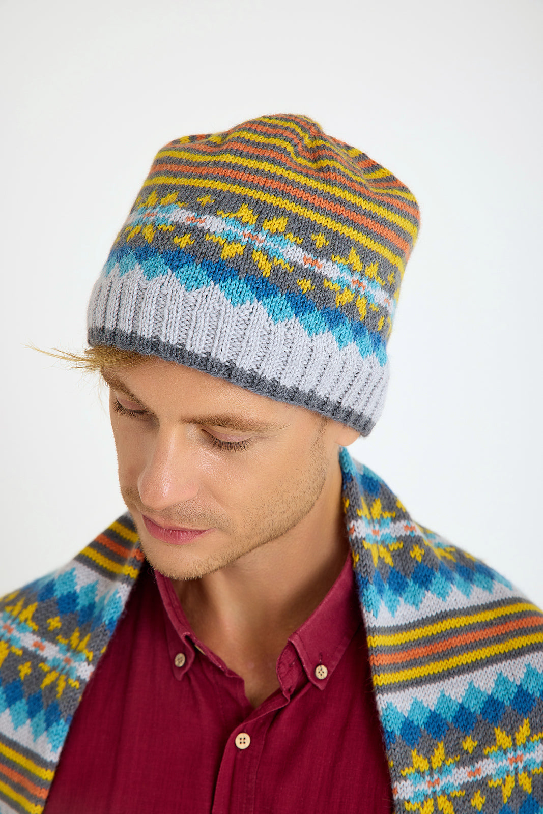 A Jody Long Llama Mia Pattern - Nordic Hat & Scarf (PDF)