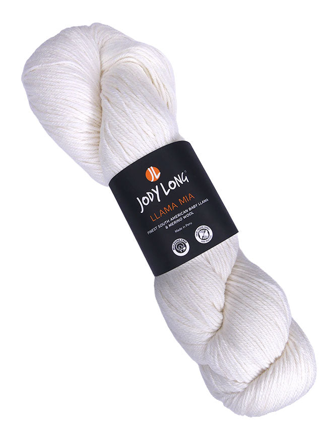 Jody Long Llama Mia - Paper (Color #001) - FULL BAG SALE (5 SKEINS)