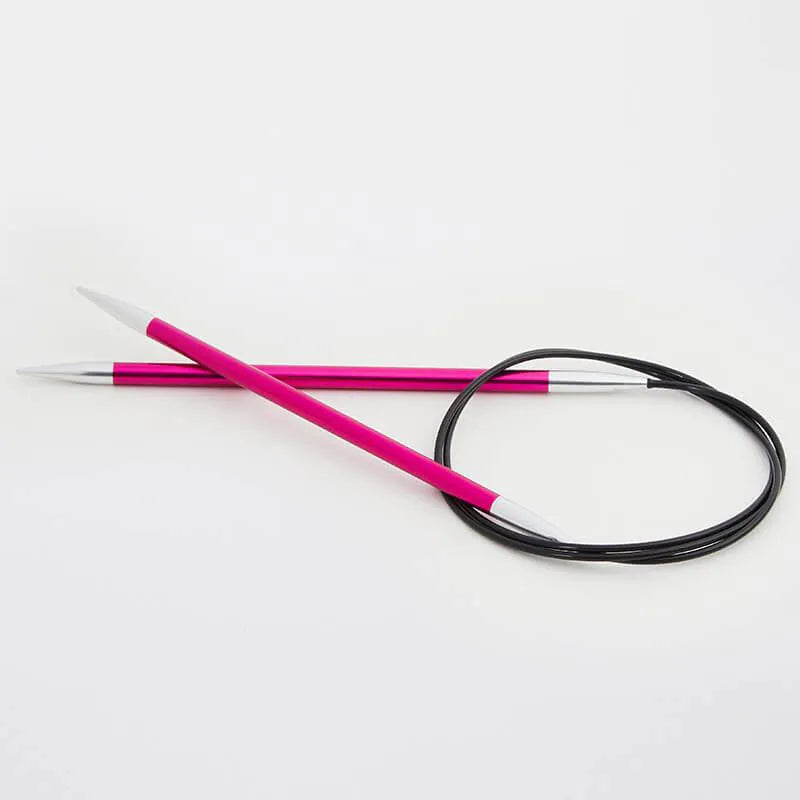 KnitPro Zing 60" Fixed Circular Needles - US 8 (5.00 mm) on sale at Little Knits