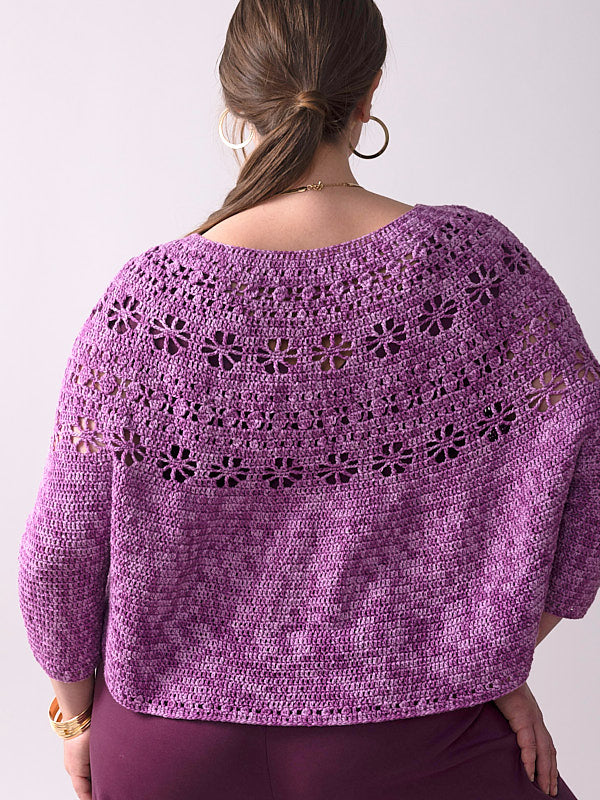 A Berroco Tillie Crochet Pattern - Plum Blossom (PDF)