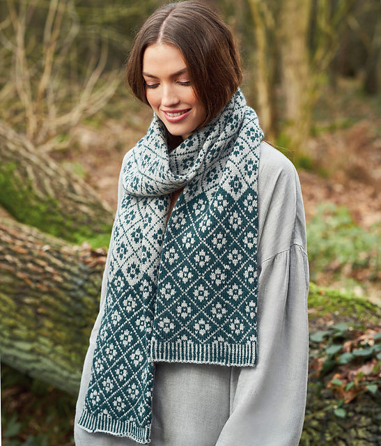 A Rowan Alpaca Soft DK Pattern - Lattice Scarf (PDF)
