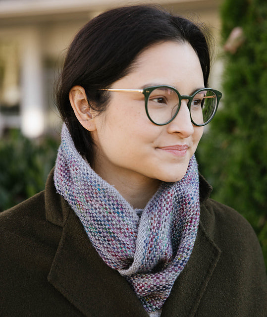 A Churchmouse Yarns and Teas Pattern - Linen Stitch Scarf and Loop (PDF)