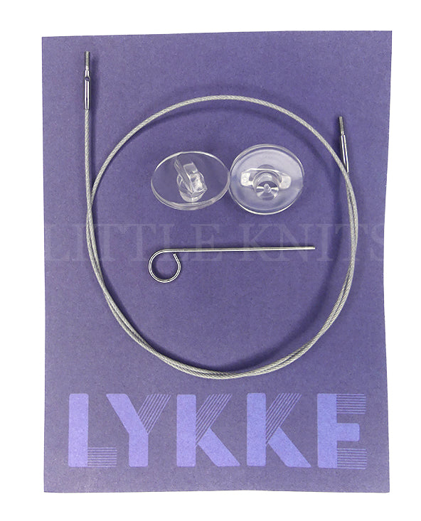 LYKKE Flight 16" MINI - for Smaller Sizes - Braided Steel Cord for 3.5" Interchangeable Needles