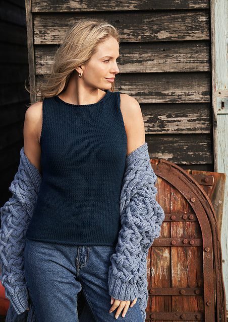 A Rowan Four Seasons Pattern - May Crew Neck & V Neck (PDF)