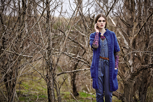 A Rowan Brushed Fleece Pattern - Mette (PDF)