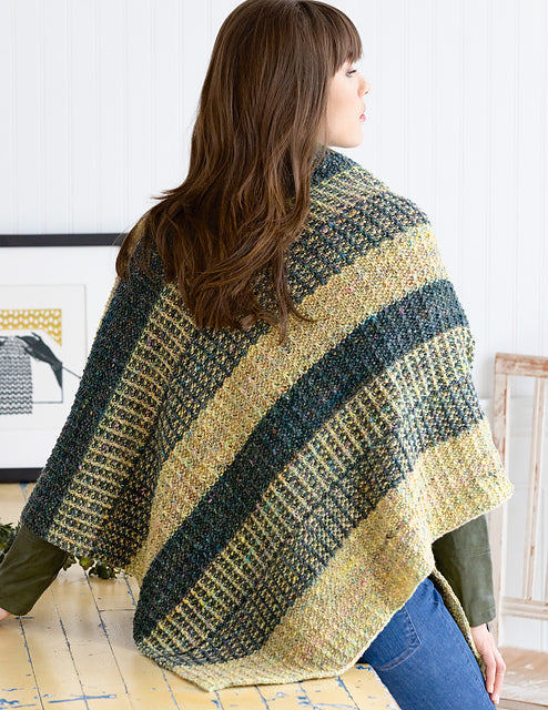 A Noro Silk Garden Sock Solo Tweed Pattern -  Rosalind Shawl (PDF)