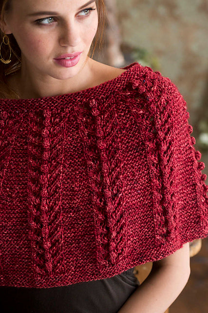 A Noro Pattern - Bobble Columns Capelet (PDF)