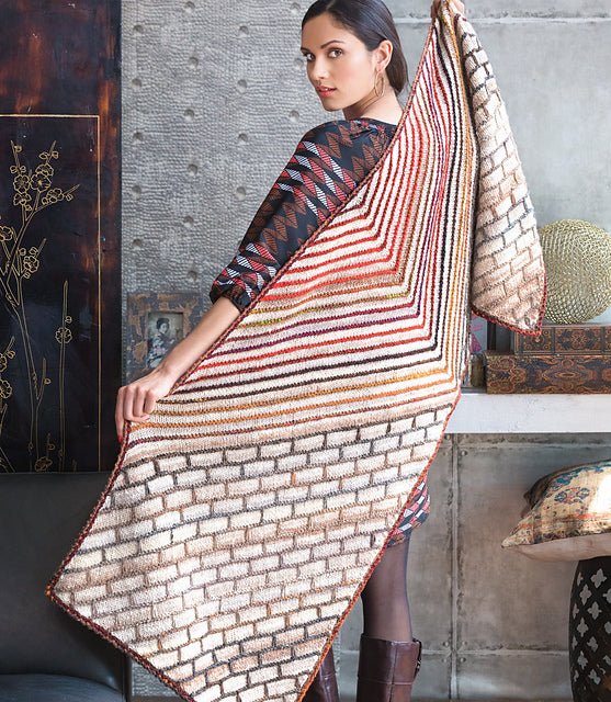 A Noro Kureyon Pattern - Lattice and Line (PDF)