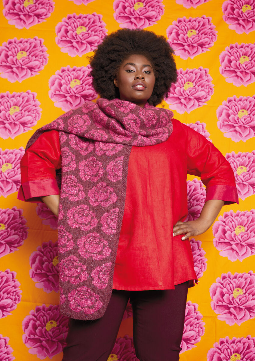 A Rowan Felted Tweed Pattern - Pink Rose Stole (PDF)